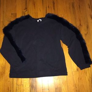 Zara Top Trimmed With Fur